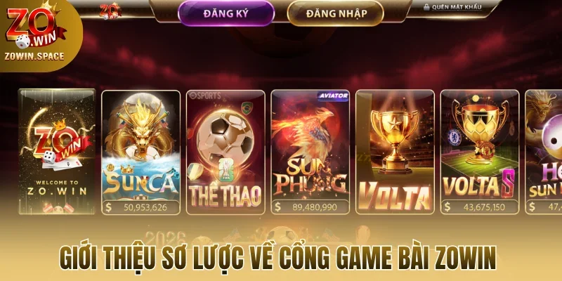 Giới thiệu sơ lược về cổng game bài Zowin 